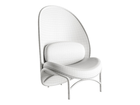 Chips Lounge Chair by TON 3Dモデル