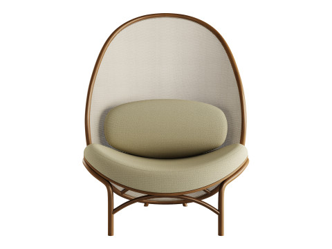 Chips Lounge Chair by TON 3Dモデル
