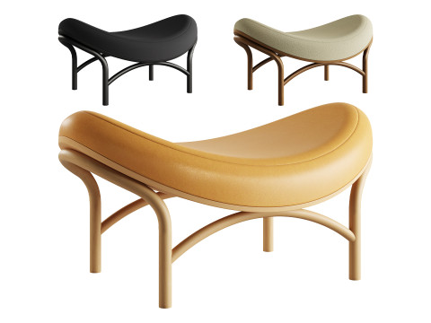 Chips Ottoman by TON 3D Model