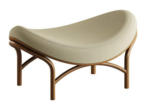 Chips Ottoman by TON 3D Model