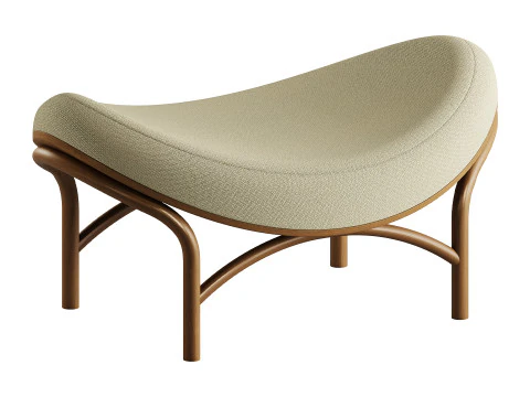 Chips Ottoman by TON 3D Model