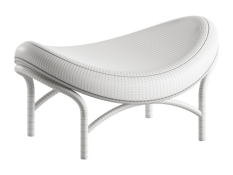 Chips Ottoman by TON 3D Model