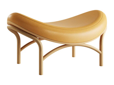 Chips Ottoman by TON 3D Model