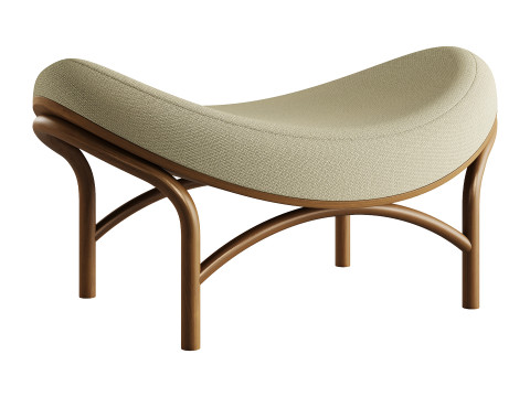 Chips Ottoman by TON 3D Model