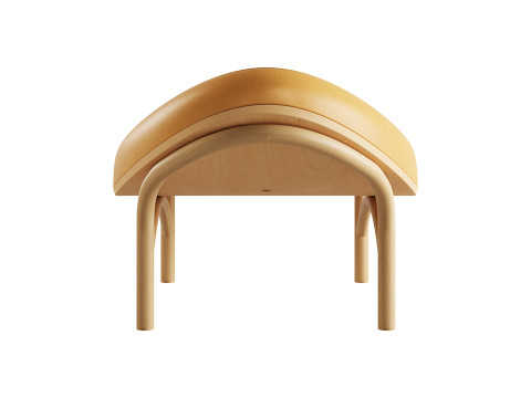Chips Ottoman by TON 3D Model