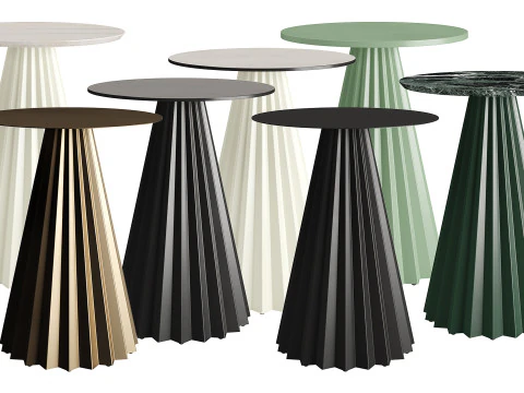 Mesa bistr&ocirc; Plisse H73 da MIDJ Modelo 3D