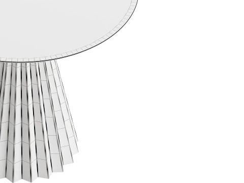 Mesa bistr&ocirc; Plisse H73 da MIDJ Modelo 3D