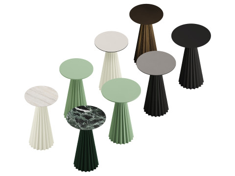 Plisse H103 Bistro Table by MIDJ 3D Модель