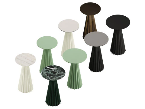 Plisse H103 Bistro Table by MIDJ 3D Model