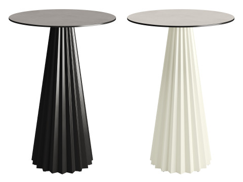 Plisse H103 Bistro Table by MIDJ 3D Модель