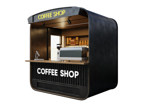 Coffee Shop 01 by Devran3D 3D Модель