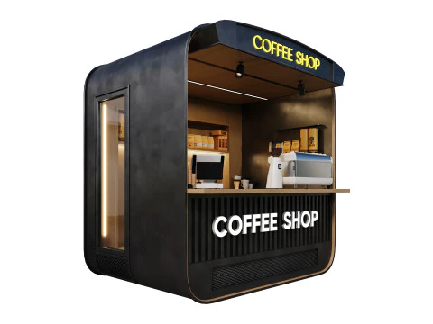 Coffee Shop 01 by Devran3D 3D Model