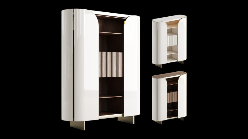 DUNA Cabinet by Capital Collection 3D Модель .c4d .max .obj .3ds .fbx .stl .blend