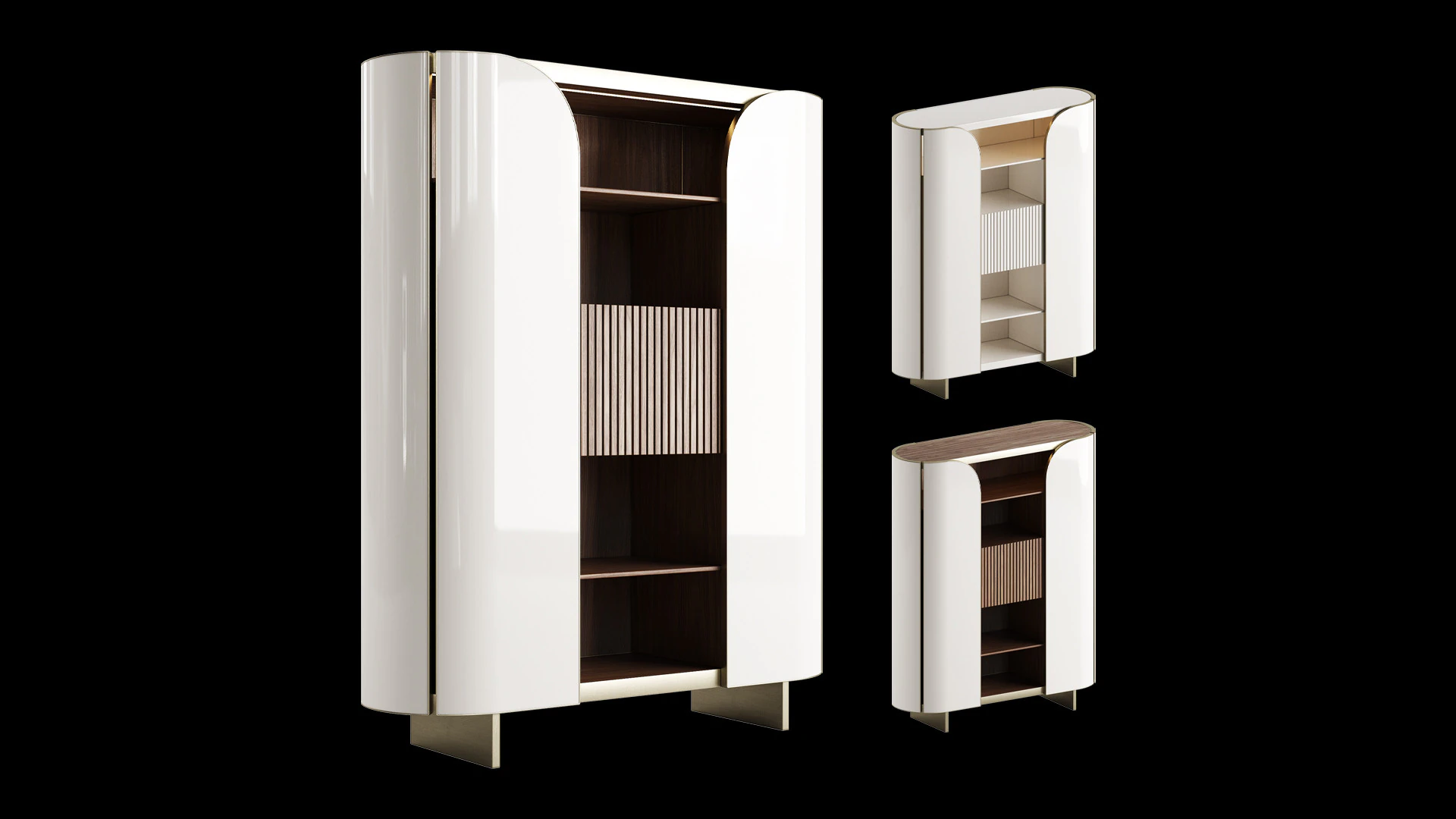 DUNA Cabinet by Capital Collection 3D Model .c4d .max .obj .3ds .fbx .stl .blend