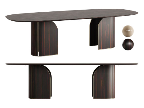 DUNA Dining Table by Capital Collection Modelo 3D