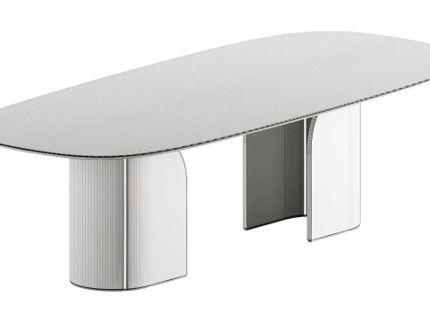 DUNA Dining Table by Capital Collection 3D Model