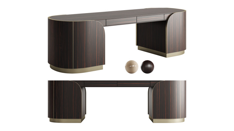 DUNA Plus Writing Desk by Capital Collection Modelo 3D .c4d .max .obj .3ds .fbx .stl .blend