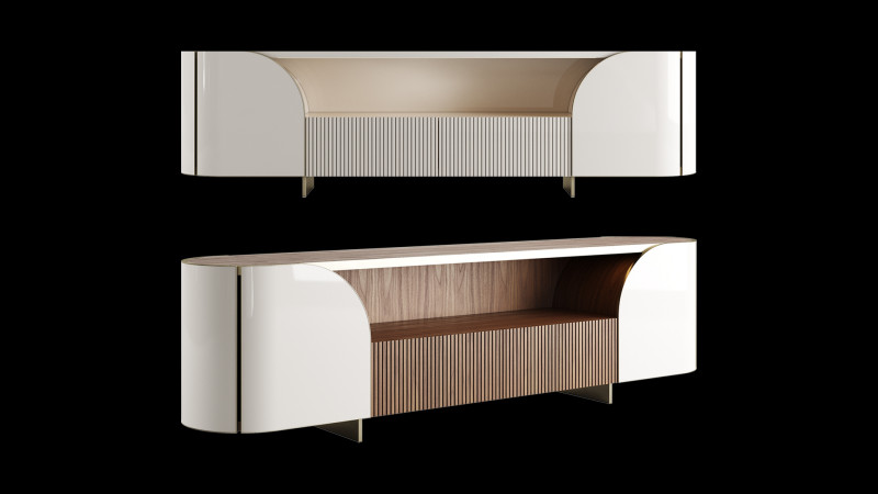 DUNA Sideboard by Capital Collection 3D Model .c4d .max .obj .3ds .fbx .stl .blend