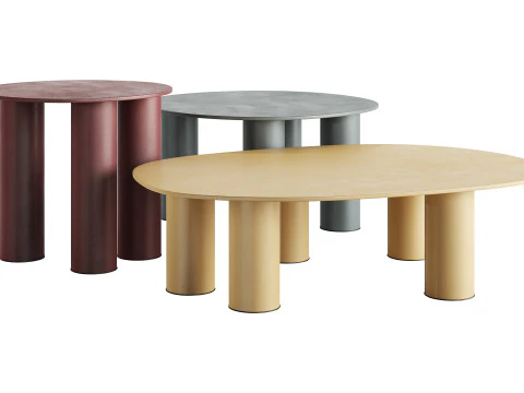 HYPPO Coffee Tables by S-CAB 3D Model