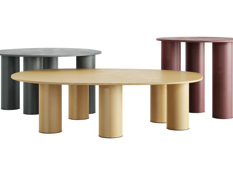 HYPPO Coffee Tables by S-CAB 3D Model