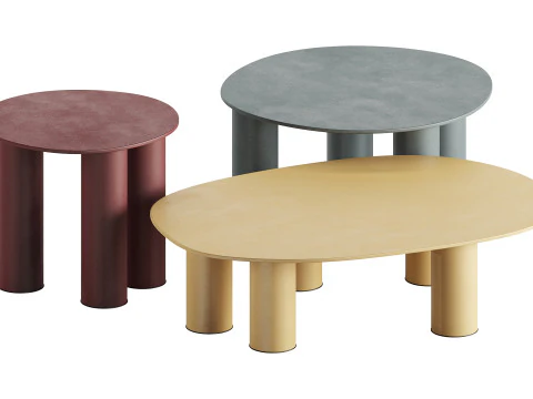 HYPPO Coffee Tables by S-CAB 3D Model