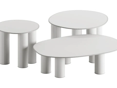 HYPPO Coffee Tables by S-CAB 3D Model