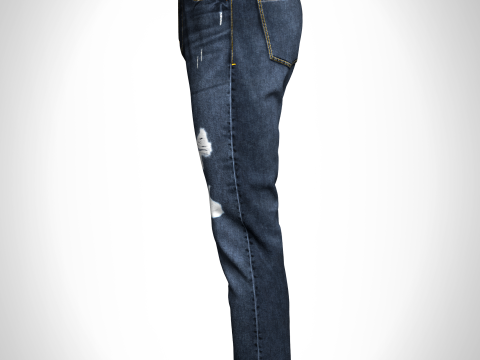 Mens Denim Jeans Modello 3D