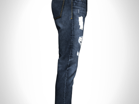 Mens Denim Jeans Modello 3D