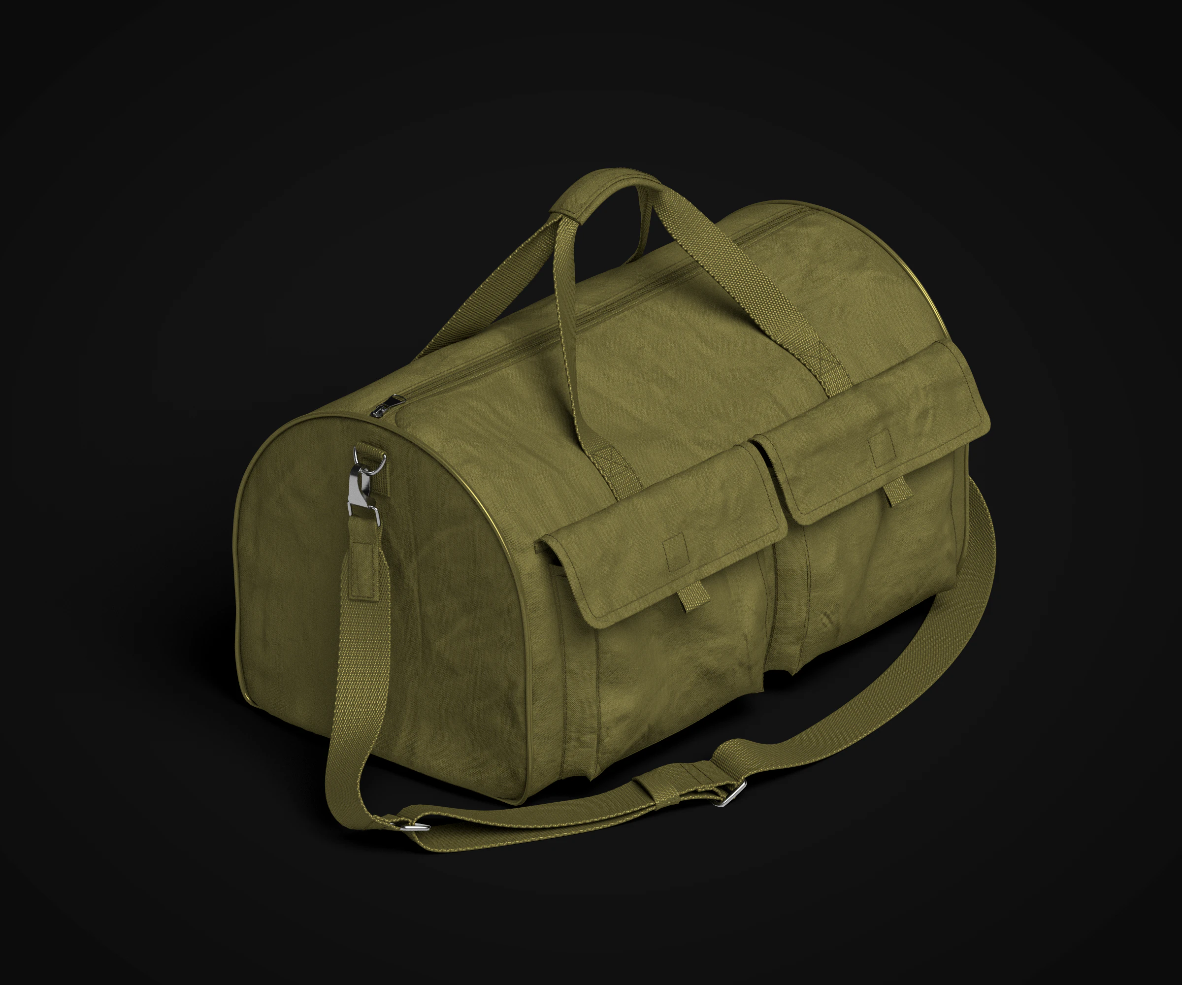 Travel Duffel Bag 3D Model .c4d .max .obj .3ds .fbx .stl .blend 