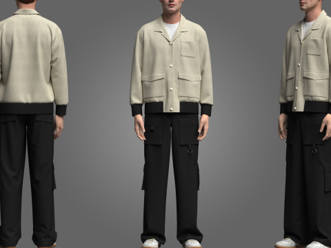 Male Outfit 3Dモデル