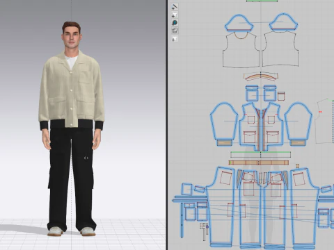 Male Outfit 3D Model