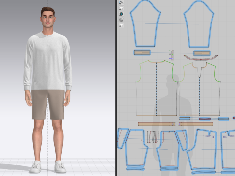 Jersey and Shorts Outfit Model 3D