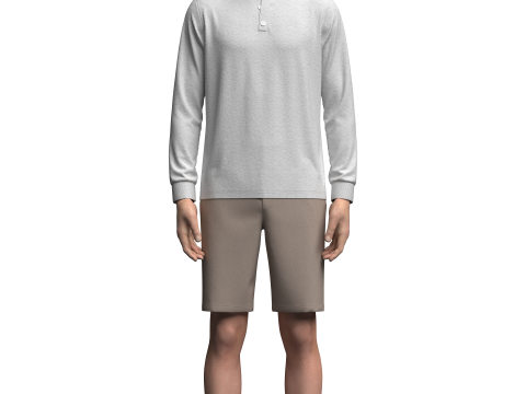Jersey and Shorts Outfit Model 3D