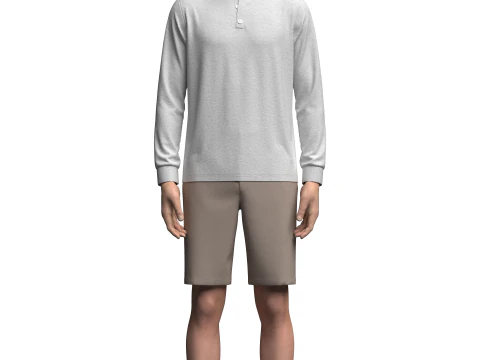 Jersey and Shorts Outfit 3D Model