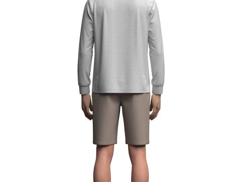 Jersey and Shorts Outfit Model 3D