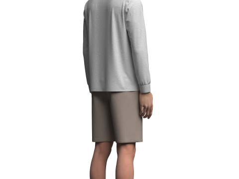 Jersey and Shorts Outfit Model 3D