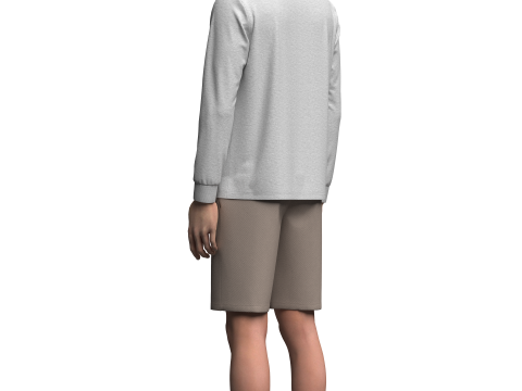 Jersey and Shorts Outfit Model 3D