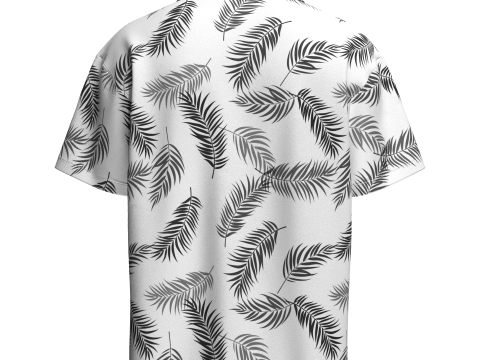 Mens Short Sleeve Shirt 3D Модель