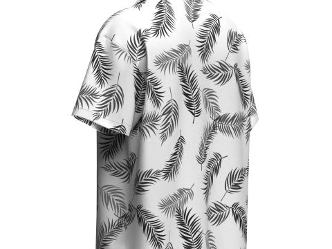 Mens Short Sleeve Shirt 3D Модель