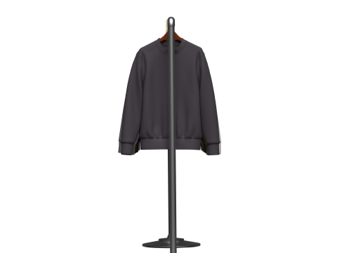 Sweatshirt On Steel Rack Modelo 3D
