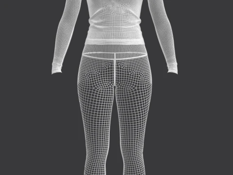 Female Active Wear 3D Model