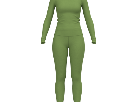 Female Active Wear Modello 3D