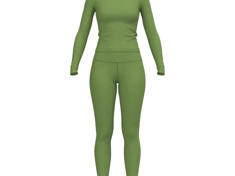 Female Active Wear 3D Model