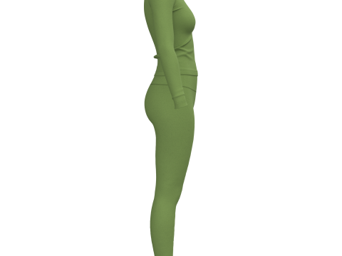 Female Active Wear Modello 3D