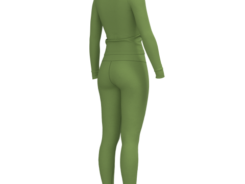 Female Active Wear Modello 3D