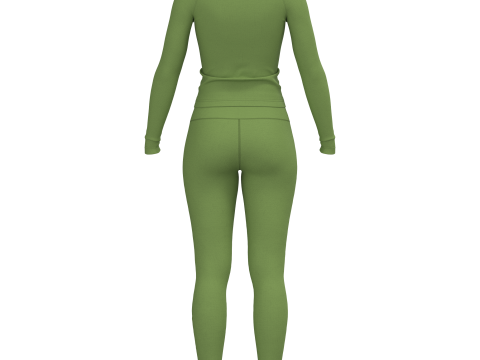 Female Active Wear Modello 3D