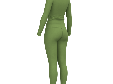 Female Active Wear Modello 3D