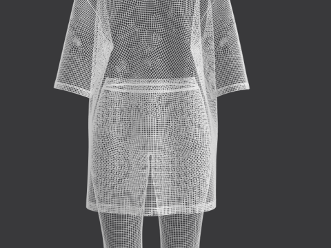 Female T-shirt And Legging 3D मॉडल