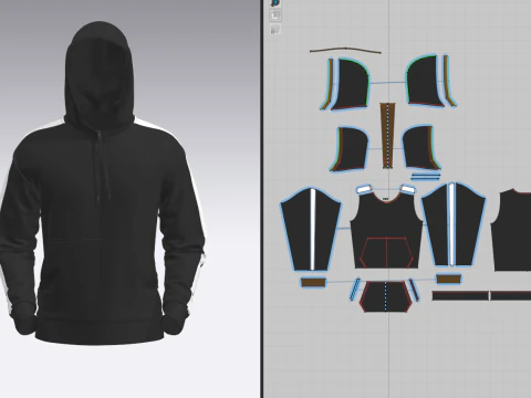 Male Tracksuit 3D Model