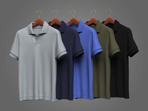 Polo On Hanger Modèle 3D